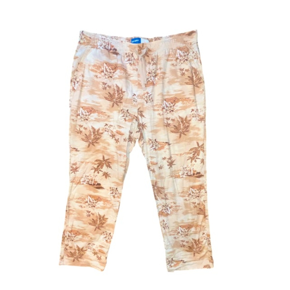 Old Navy Tropical Hawaiian Print Lounge  Pajama Pants Drawstring Waist Size XL